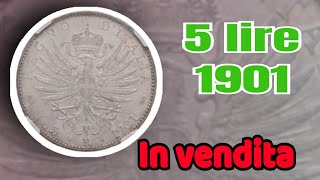 5 lire 1901 8 monete in asta nel 2021 [upl. by Seravat825]