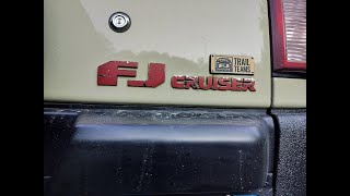 How to free up a sticking rear door handle on a Toyota FJ Cruiser [upl. by Letram240]