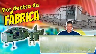 Como é uma FÁBRICA de AVIÕES  Por dentro da Montaer Aeronaves [upl. by Ahsiekim250]