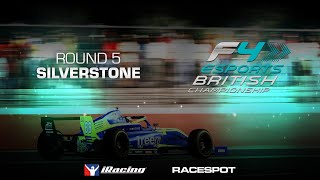 British F4 Esports Championship  Round 5 at Silverstone [upl. by Garnett]