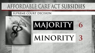 Special Report Supreme Court upholds major Obamacare component [upl. by Sinegra]