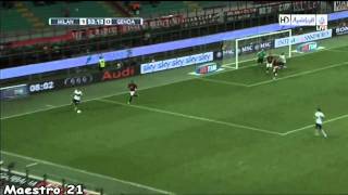 Highlights AC Milan 10 Genoa  25092010  Arabic Commentary [upl. by Rebah]