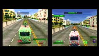 Twisted Metal Cyburbia Race Sweet Tooth VS Sweet Tooth [upl. by Urial]