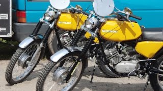 2 historische Simson GS bei der Abfahrt  April 2016 [upl. by Htinek]