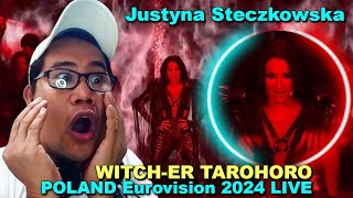 Justyna Steczkowska  WITCHER Tarohoro  Eurovision Poland 2024 REACTION [upl. by Assirat]