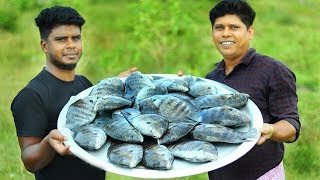 KARIMEEN POLLICHATHU  Kerala Style Fish Fry In Banana Leaf  Cooking Skill Village Food Channel [upl. by Yddub739]