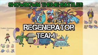 Full Regenerator Team VS Dragon Team  Showdown ThemeBattle 1 [upl. by Milak190]