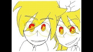 Rin and Len lil Animation Flipnote Studio [upl. by Ynaffit]