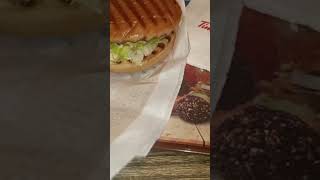 Tim Horton Burger  tastyfood timhortons viralshort viralvideo [upl. by Foah971]