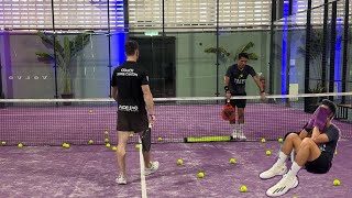 Backhand Volley amp Overhead Training with Coach Jorge from Spain 🇪🇸 [upl. by Atiniuq]