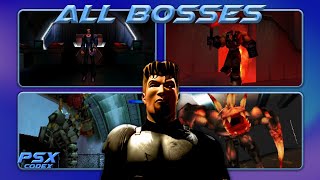 PSX Fighting Force 2  All Bosses [upl. by Airlie]