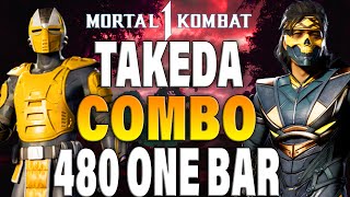 Mortal Kombat 1 Takeda Combos  MK1 Takeda Combo Tutorial [upl. by Eimac]