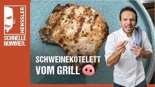 Schnelles Marinierte Schweinekoteletts vom Grill Rezept von Steffen Henssler [upl. by Natsirt]