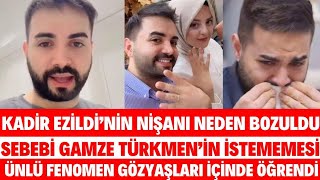 KADİR EZİLDİNİN NİŞANI NEDEN BOZULDU GAMZE TÜRKMEN BEN ARTIK KALDIRMAM SÖYLEMEZSEM OLMAZ SEDA SAYAN [upl. by Saunders]