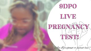 9dpoLIVE PREGNANCY TEST Indent or Faint Positive  Ft Easy  Home amp First Response [upl. by Cooley402]