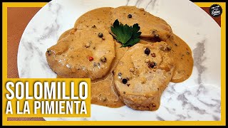 😋 SOLOMILLO A LA PIMIENTA ⚫ Receta con nata y un toque SECRETO [upl. by Drahsir585]