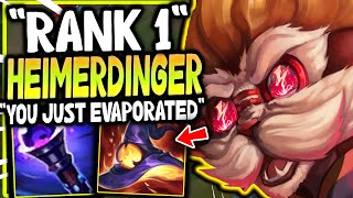 Rank 1 Heimerdinger One Shots Champions In Season 11 SO MUCH ABILITY POWER  League of Legends [upl. by Iclehc]