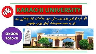 University of Karachi Admission Details 202021MorningEvening Program Bachelors Fee Structure [upl. by Malda]