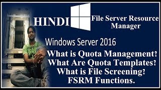 File Server Resource Manager RoleWhat is Quota ManagementFile ScreeningQuota Templates [upl. by Silin380]