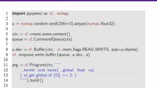GPU programming with PyOpenCL and PyCUDA 1 [upl. by Darleen]