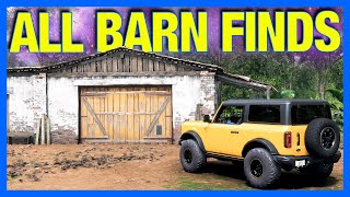 Forza Horizon 5  ALL BARN FINDS  LOCATIONS [upl. by Arit237]