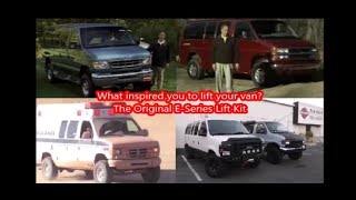 Why a lifted 2wd Van  The Original Ford Econoline ESeries Suspension Lift Kit 4x4 look for cheap [upl. by Dorotea]