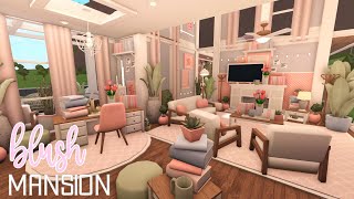 BLOXBURG Roleplay Blush Mansion  House Build [upl. by Smeaj597]