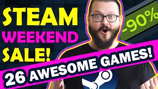 Steam Weekend Sale 26 Awesome Discounted Games [upl. by Euqininod435]