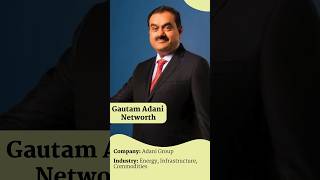 Gautam Adani net worth  Gautam Adani income  Gautam Adani family networth  shorts gautamadani [upl. by Joanna]