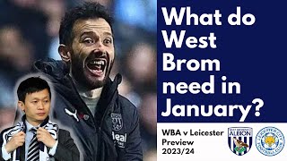 Do WEST BROM Need Any Signings in January  WBA View  Preview Leicester  wbafc boingboing [upl. by Oicram833]