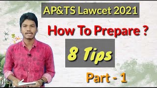 Lawcet Preparation Tips  Part 1 APampTS lawcet 2021 [upl. by Bush]