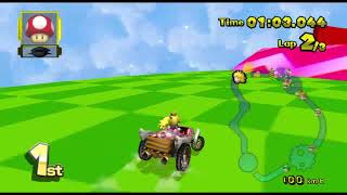 Mario Kart Wii Deluxe With Unrestricted Color Scheme Mod 340 Peach With Medium F Miis Vehicles [upl. by Joost122]