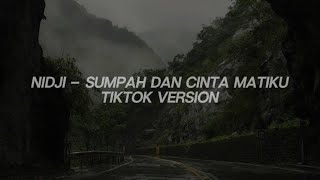 Nidji  Sumpah Dan Cinta Matiku lyrics [upl. by Ahsimaj]