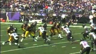 Ed Reed Huge Tackle on Hines Ward [upl. by Imalda]