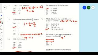 May 2019 Mathematics Multiple Choice Paper 1 Questions 1 to 60 [upl. by Marita]