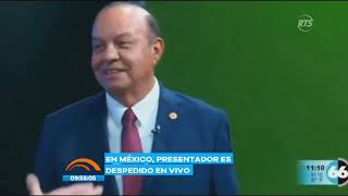 Presentador en México es despedido en vivo [upl. by Tertias]