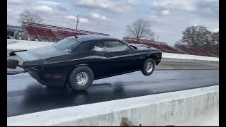 NEW HELLCAT WORLD RECORD GIANT WHEELIE 766178mph “007” Epling Garage hellcat [upl. by Theona]