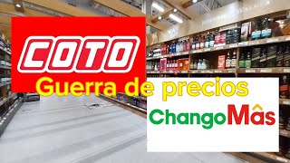 Precios de Alimentos COTO vs CHANGOMAS🤯🛒🥊 [upl. by Fogarty]