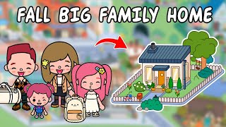 Fall Big Family Home  Most popular home design 😍 Toca Boca House Ideas  Toca Life Story [upl. by Liddie343]