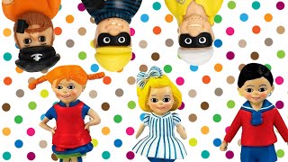 Pippi Långstrump  Glass på stranden  Glassmonstret  Play doh  Lek och Lär [upl. by Anehsat]