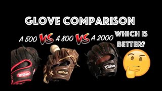 WILSON A2000 A800 and A500 COMPARISON OG Video [upl. by Namzzaj]