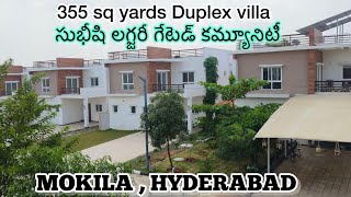 355 sq yards  North west corner villa for sale in Luxury gated community Mokila  Hyderabad [upl. by Hoyt]