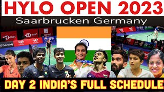 HYLO Open 2024  Day 2 India’s Full schedule Akarshi kashyap bwf badminton [upl. by Iosep248]