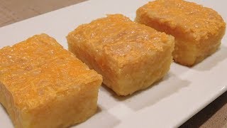 Cassava Cake Recipe  How to Make a Cake from Grated Yuca Roots [upl. by Melamie924]