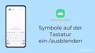 Symbole auf der Tastatur einblenden oder ausblenden Android 14 [upl. by Hightower]