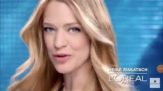 LOréal Paris Elvital ColorGlanz German Advertising with Claudia Schiffer and Heike Makatsch [upl. by Otokam]