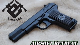 SRC Tokarev TT33 GBB Airsoft Pistol Overview SR33 [upl. by Trebor]