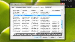 Como Remover Programas da Inicialização do Windows [upl. by Omissam]