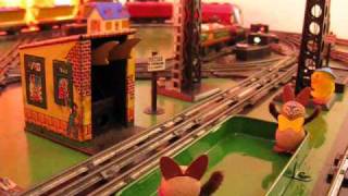 Marx Trains  Coal Dump Station  The Easter Bunnys Surprise [upl. by Leterg]