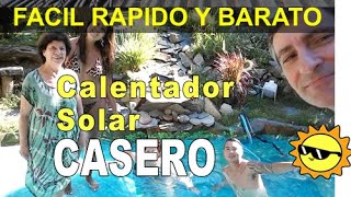 👉 Calentador Solar CASERO ☀ Fácil y barato 🌈 AGUA CALIENTE GRATIS [upl. by Nahej]